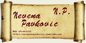 Nevena Pavković vizit kartica